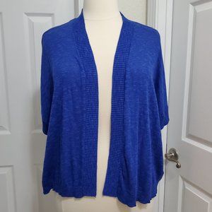 Royal Blue Open Cardigan - Size 1X